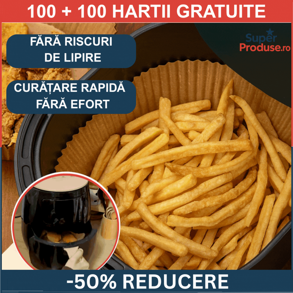 Oferta -50% hartii copt 100+100