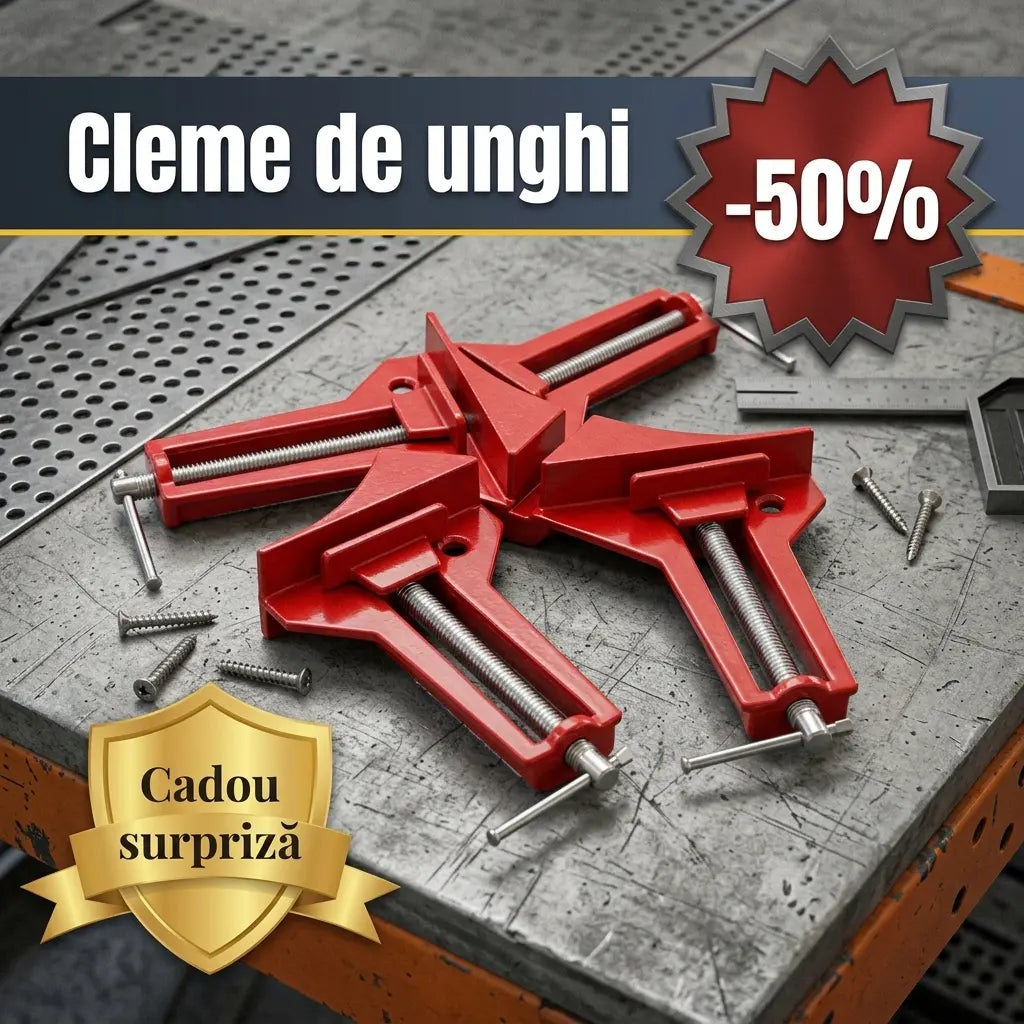 4 Cleme de unghi de dulgher+cadou