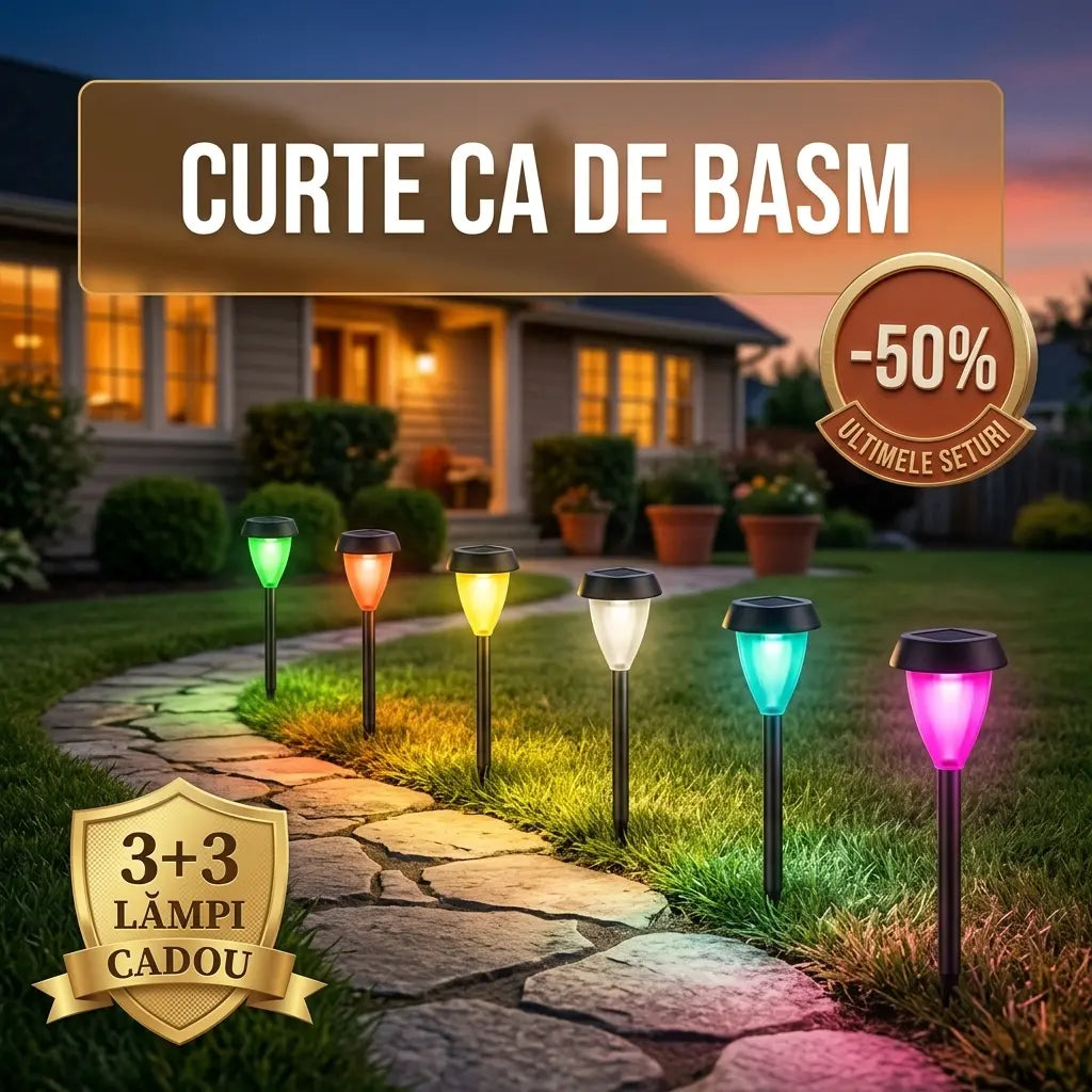 6 lampi solare+cadou