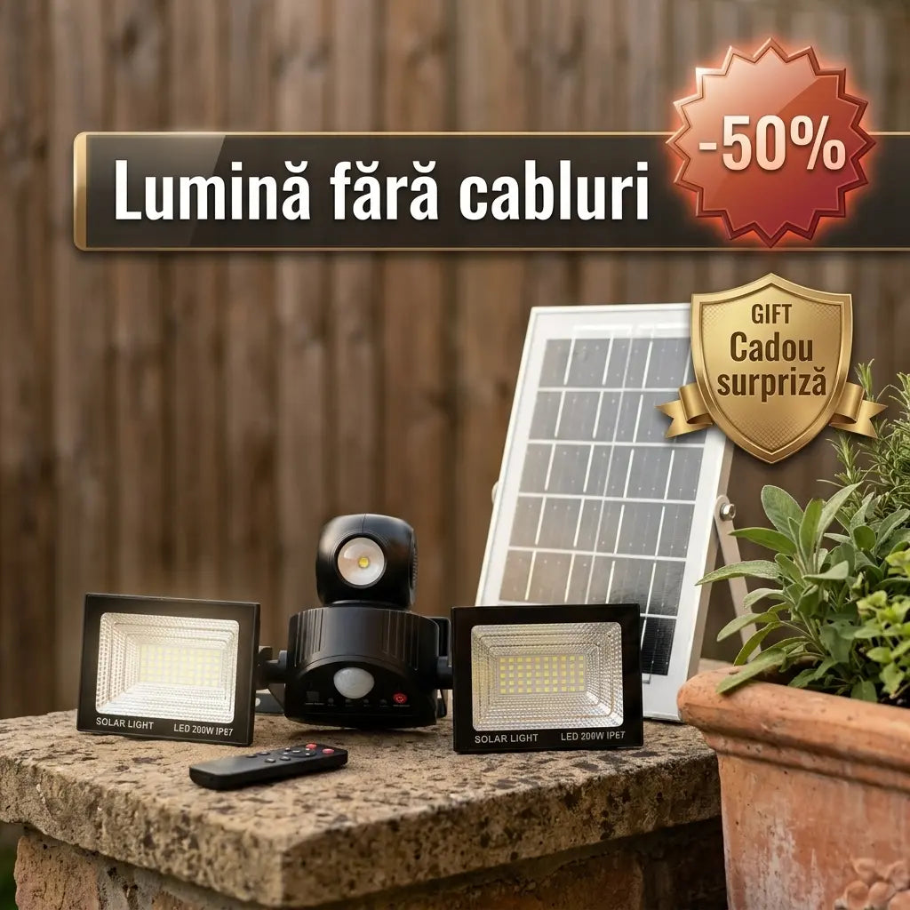 proiector solar dublu +cadou