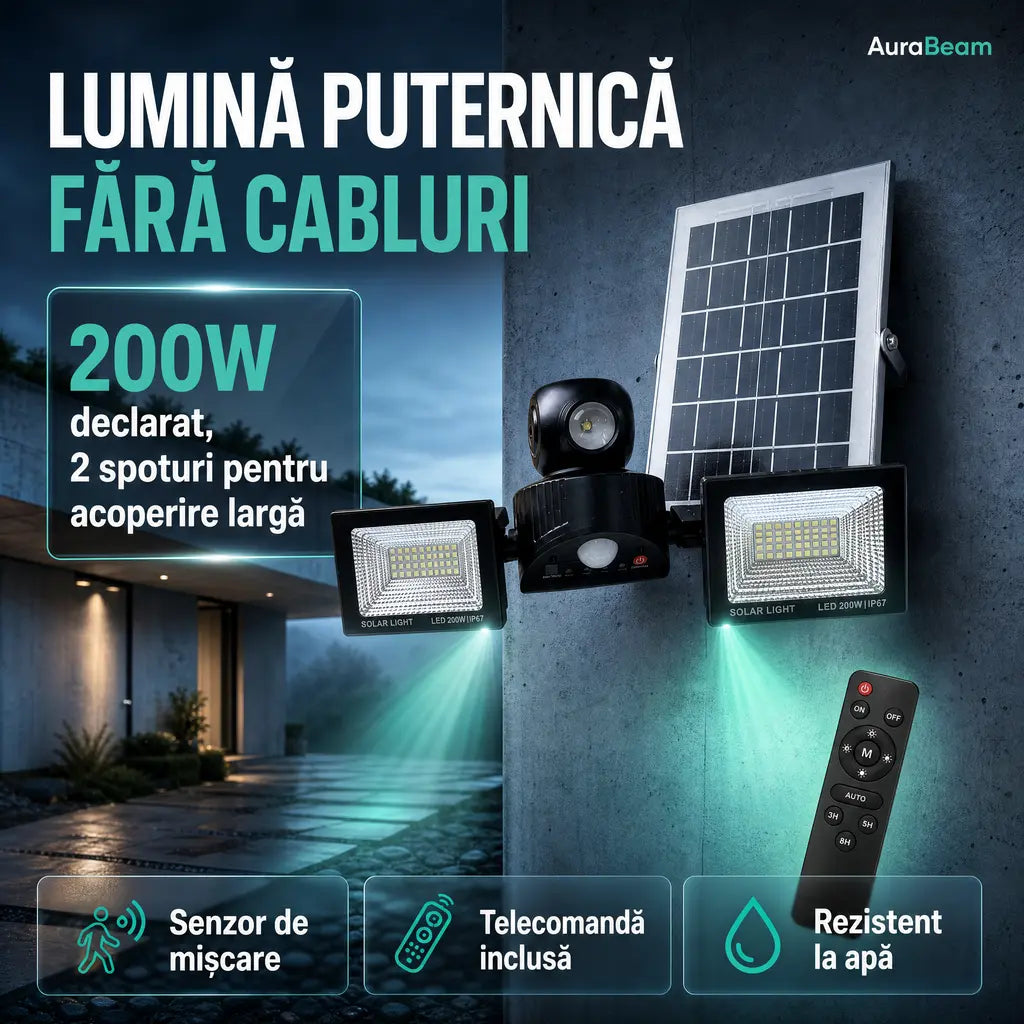 proiector solar led