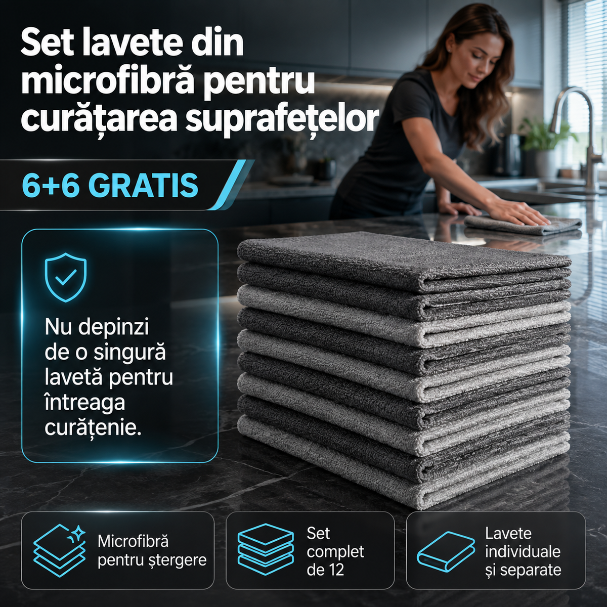 6+6 lavete microfibra