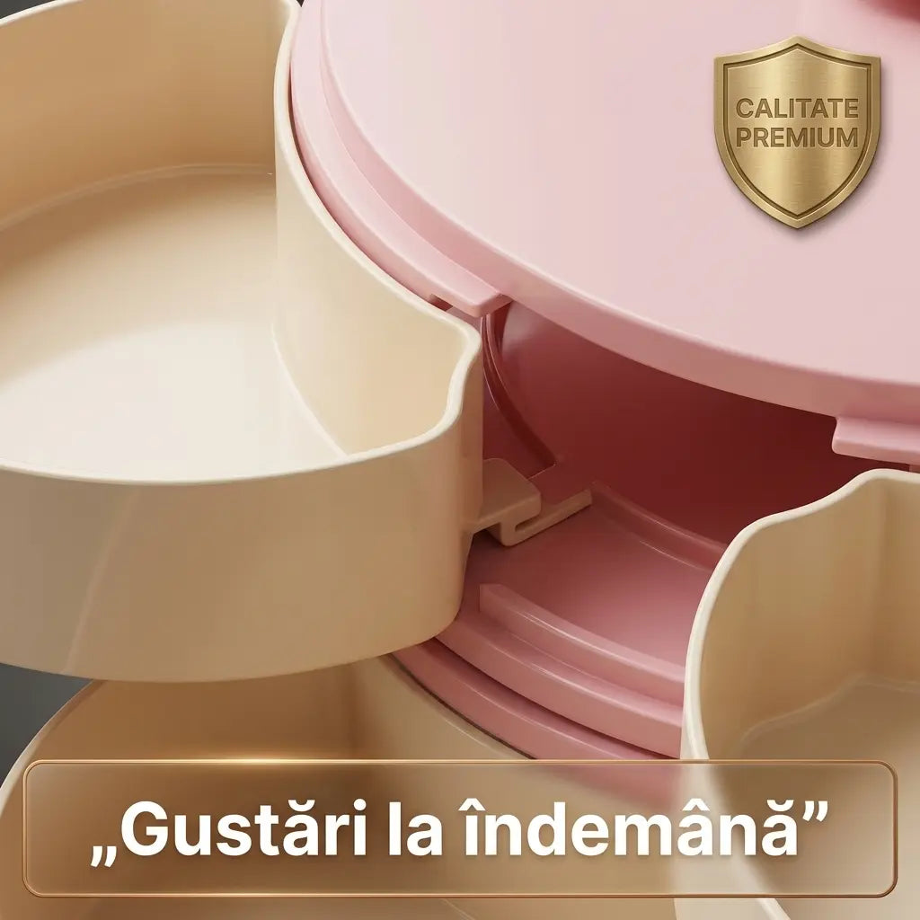 Suport rotativ mancare+cadou