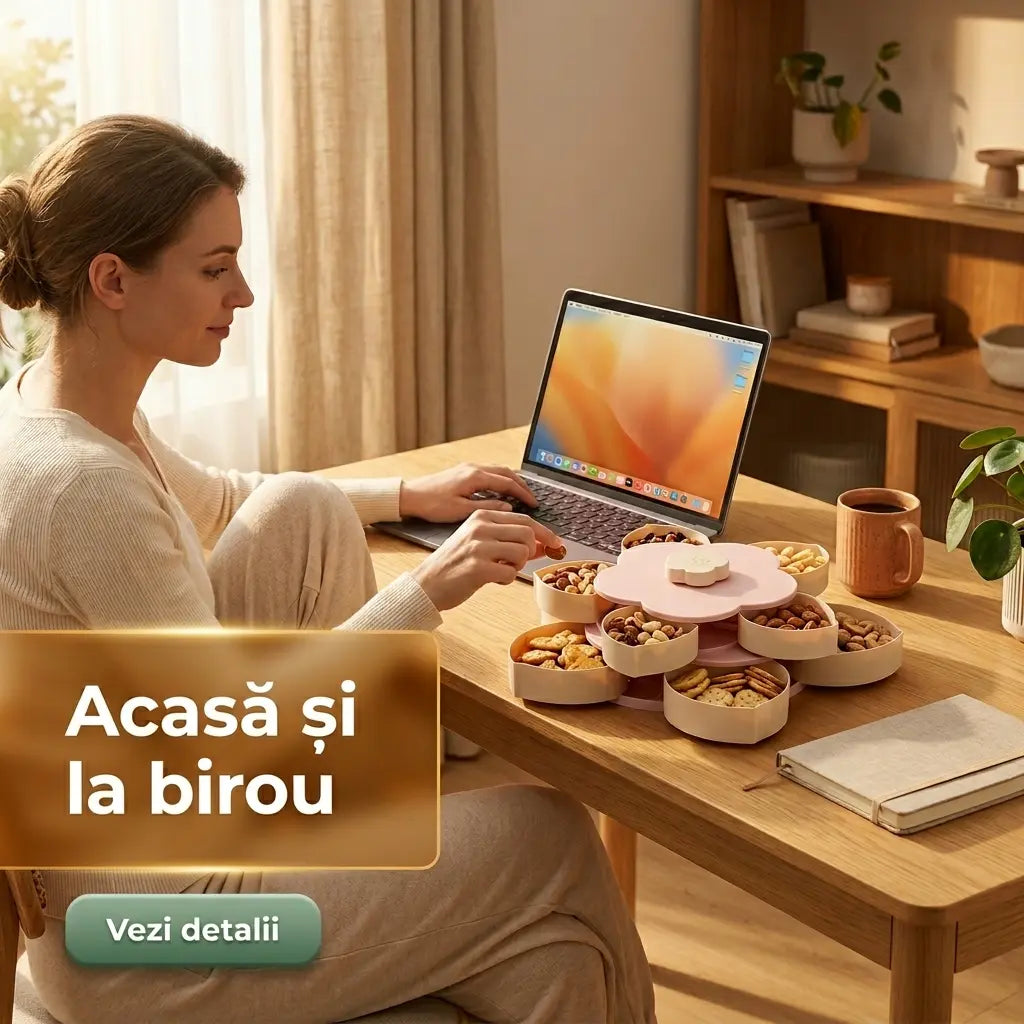 Suport rotativ mancare+cadou