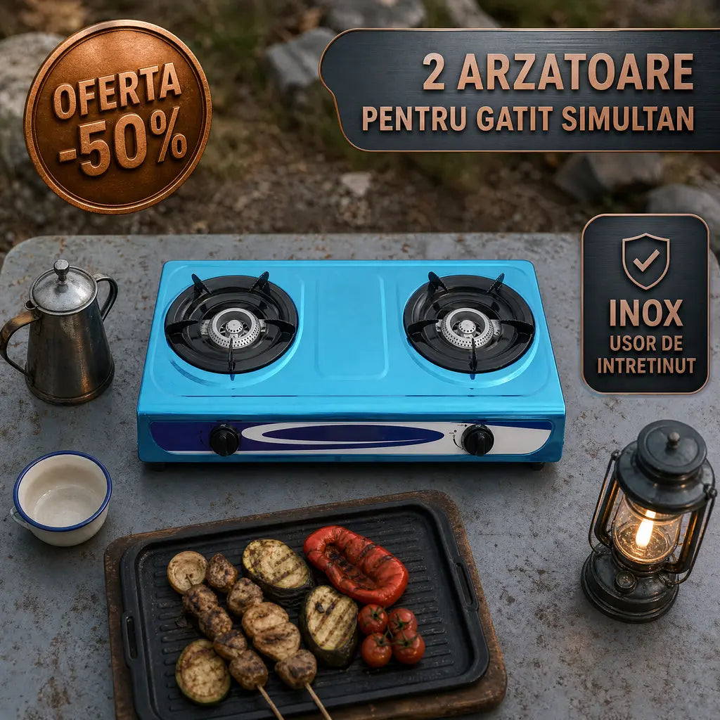 aragaz portabil metalic