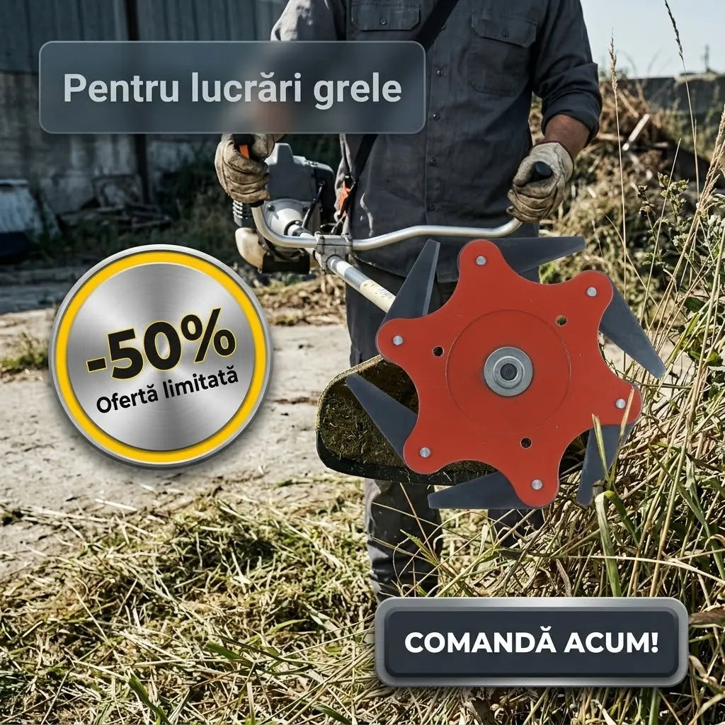 disc motocoasa 6 lame+manusi gradinarit