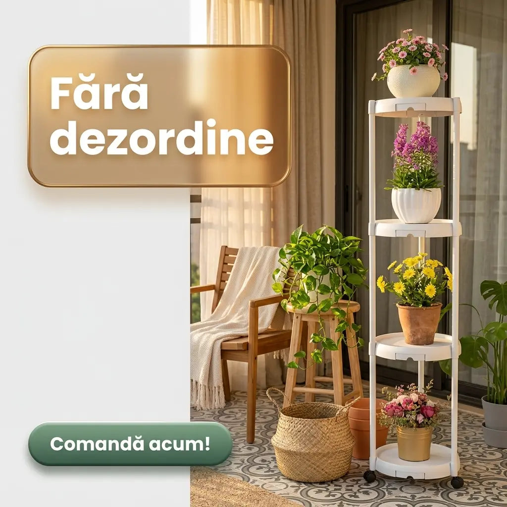 etajera flori+cadou