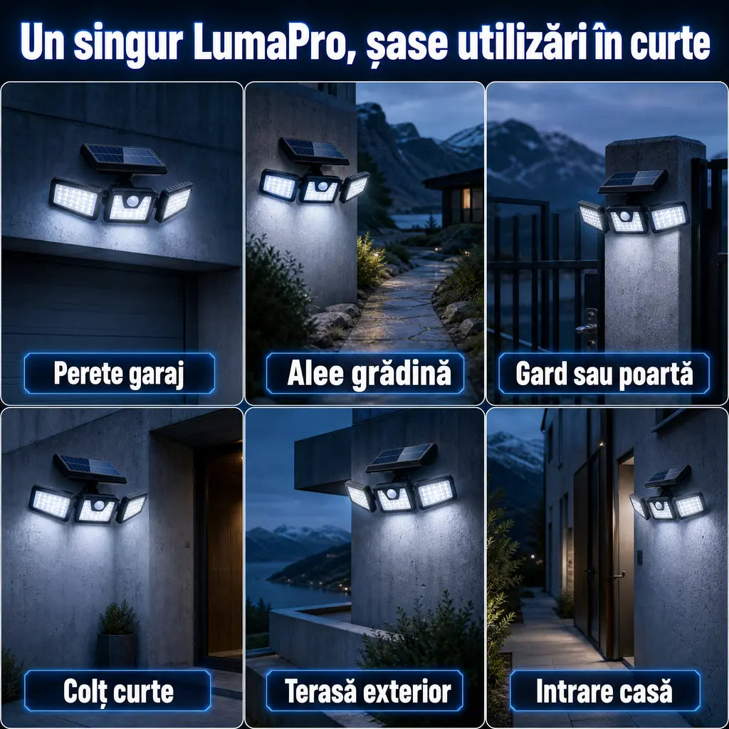lampa solara 74 LED-uri