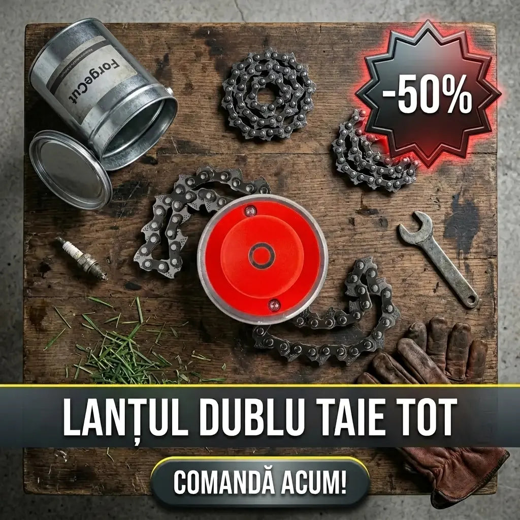 mosor cu lant dublu+manusi gradinarit