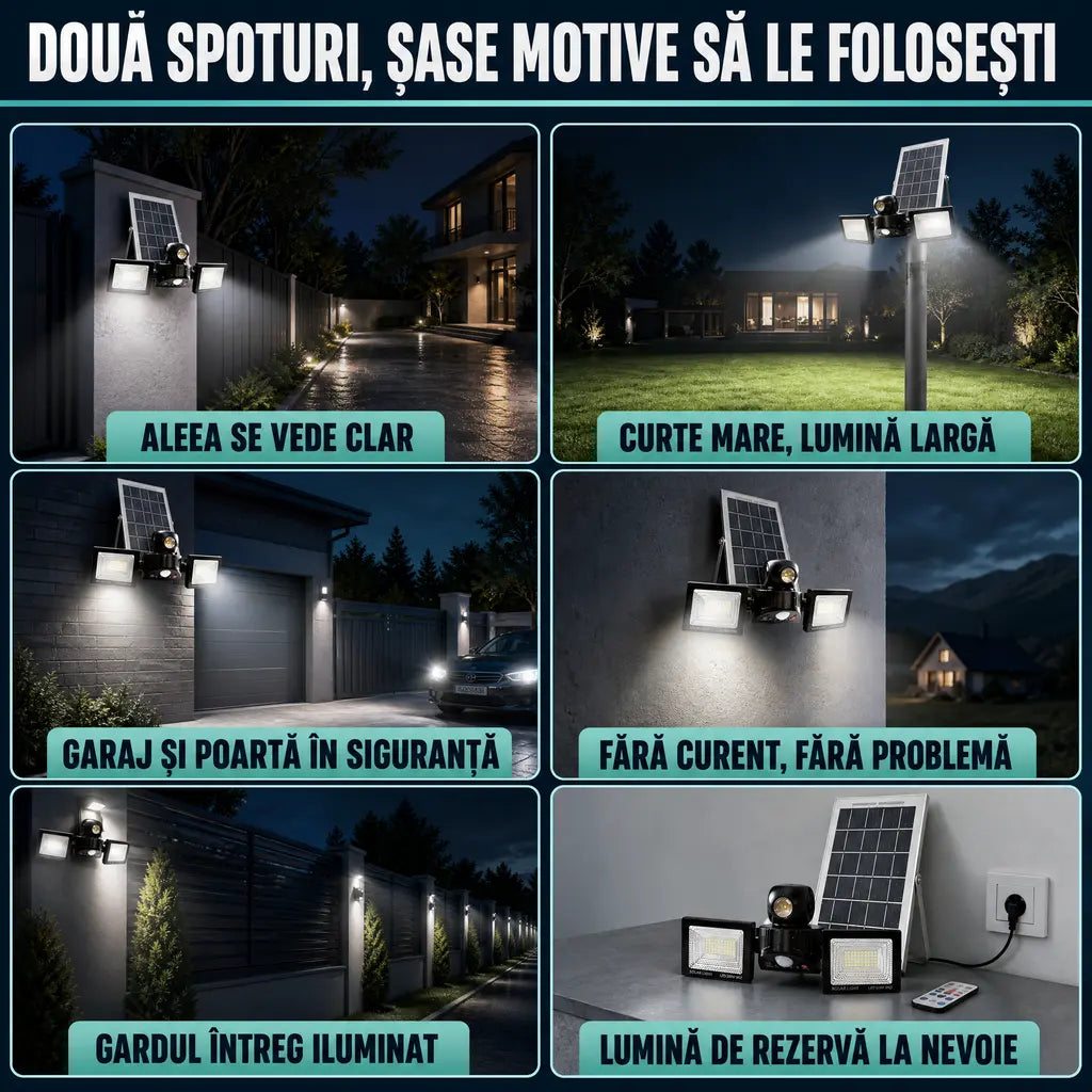 proiector solar led