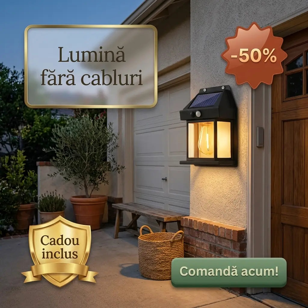 4 lampi felinar+cadou