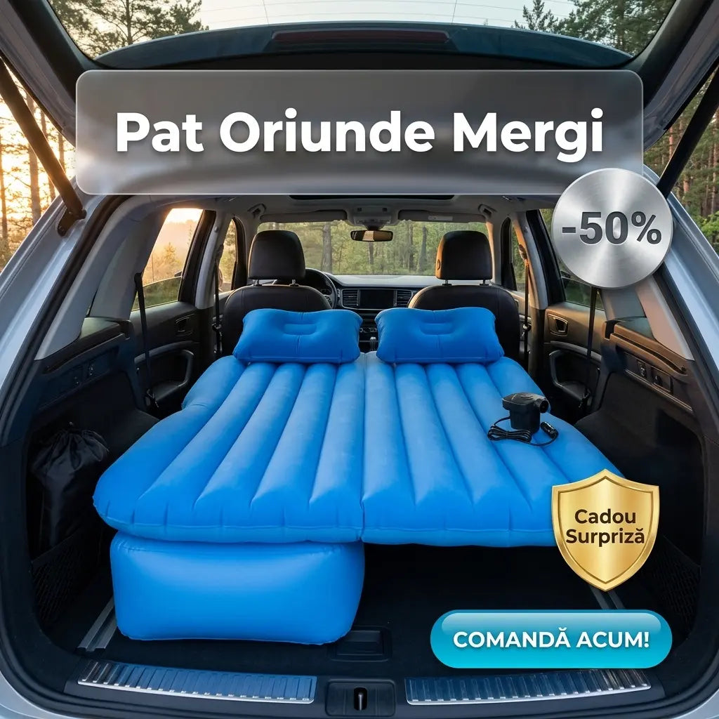 saltea auto gonflabila+cadou