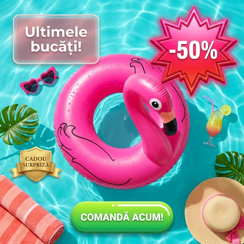 saltea flamingo+cadou