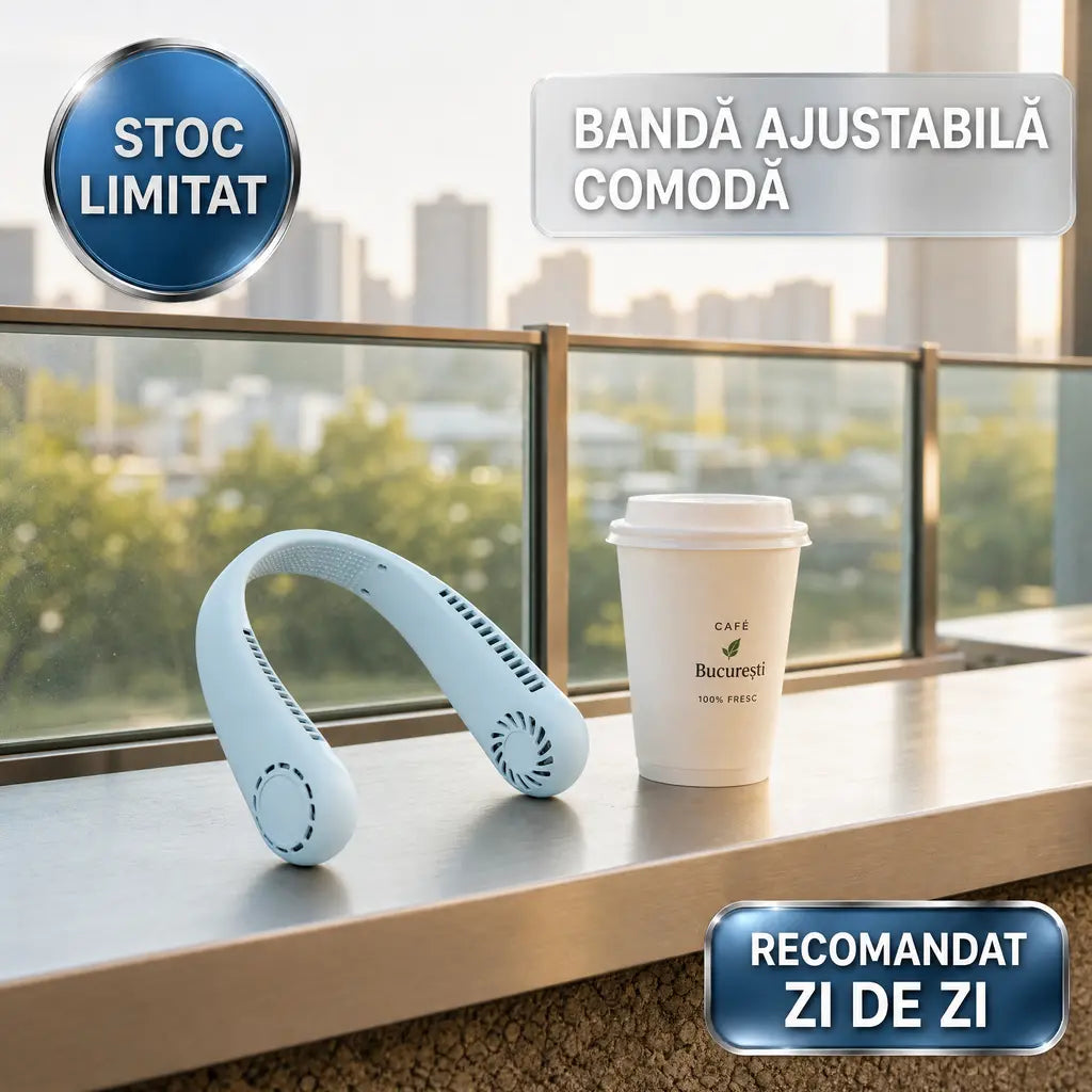 2 ventilatoare portabile de gat