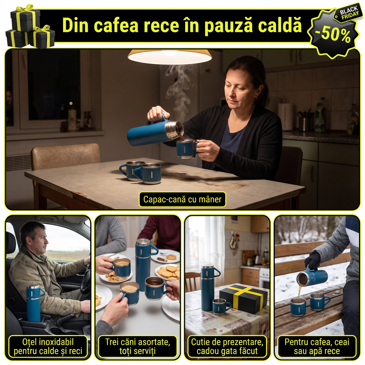 Termos cu 3 cani