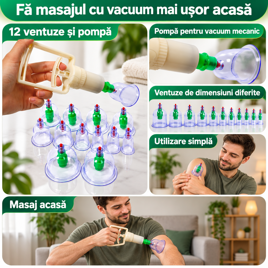 set 12 ventuze terapeutice
