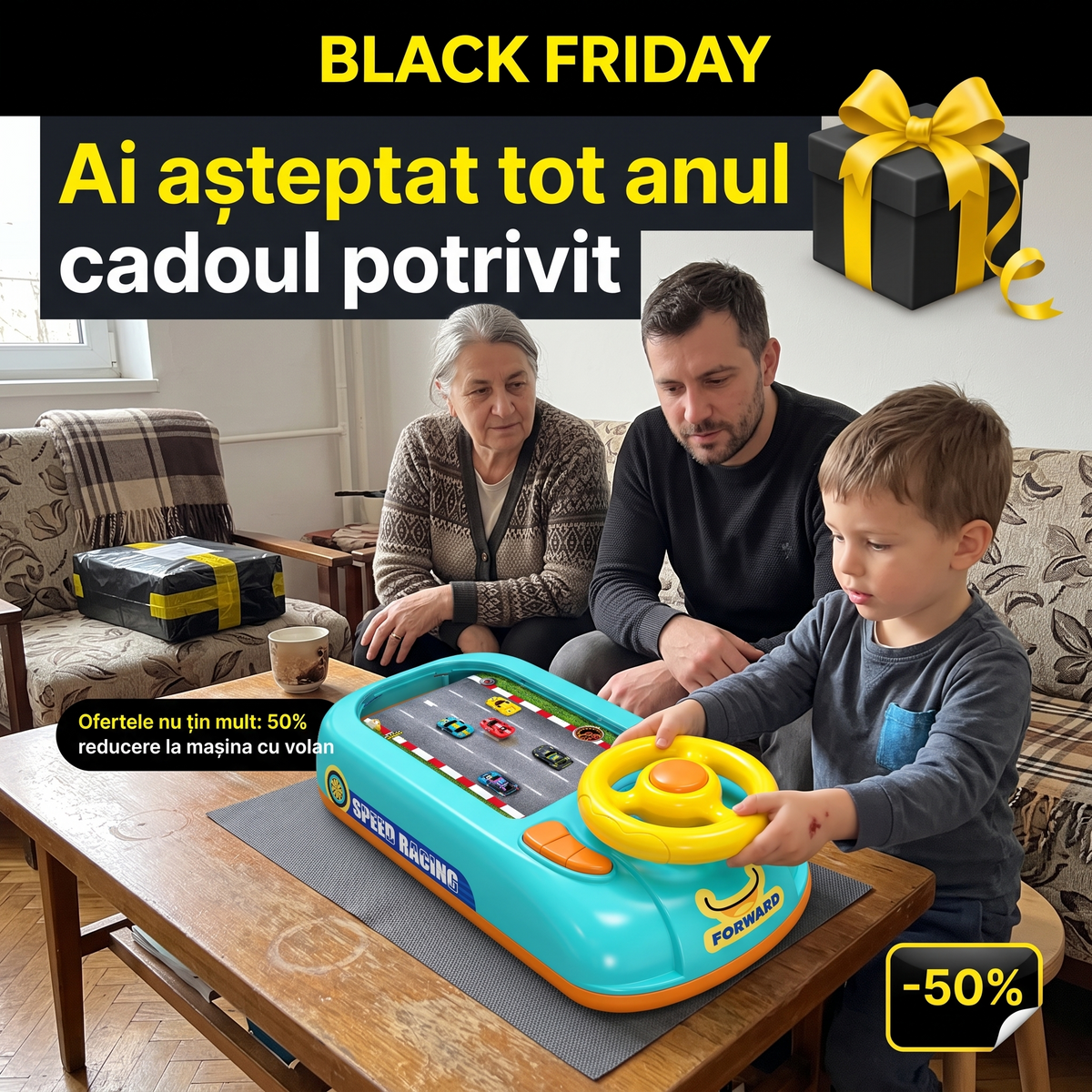 masina cu volan