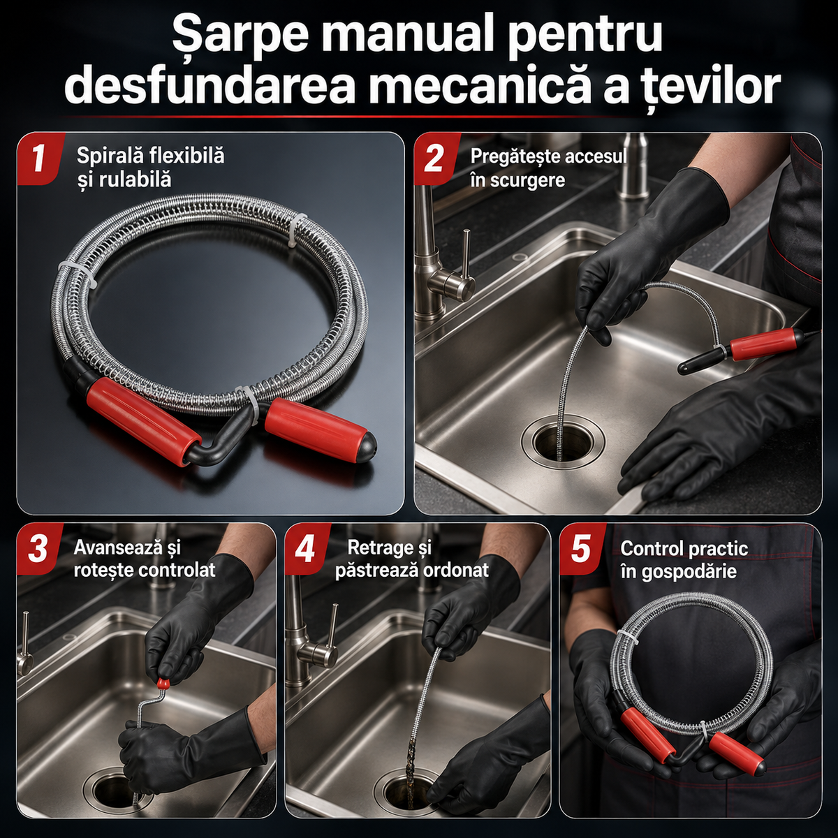 sarpe desfundare tevi