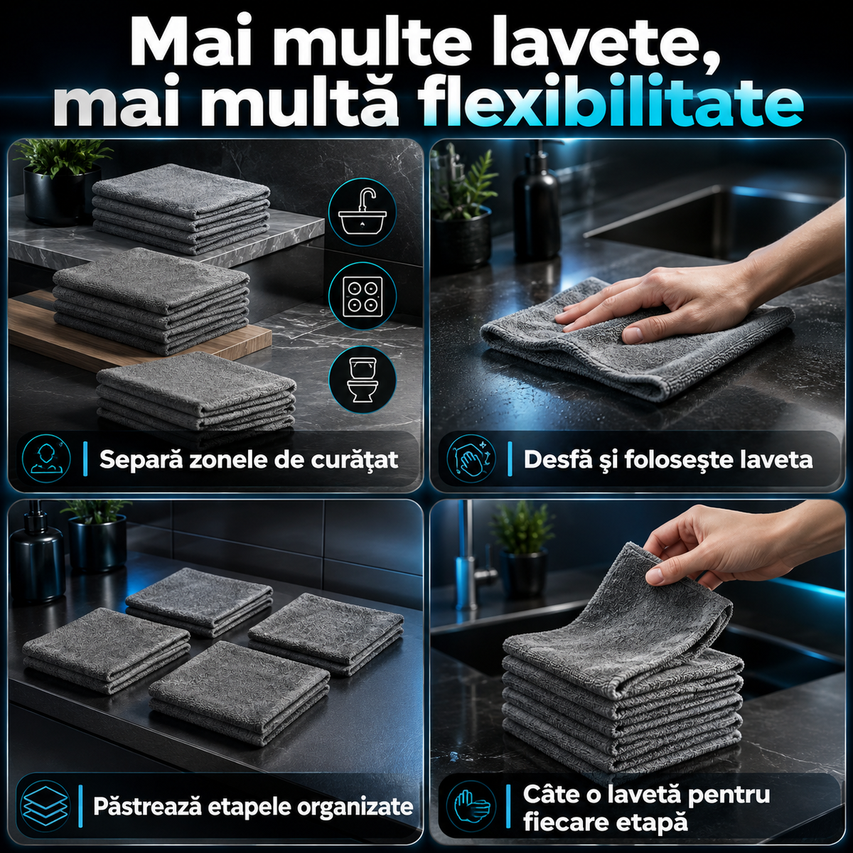 6+6 lavete microfibra