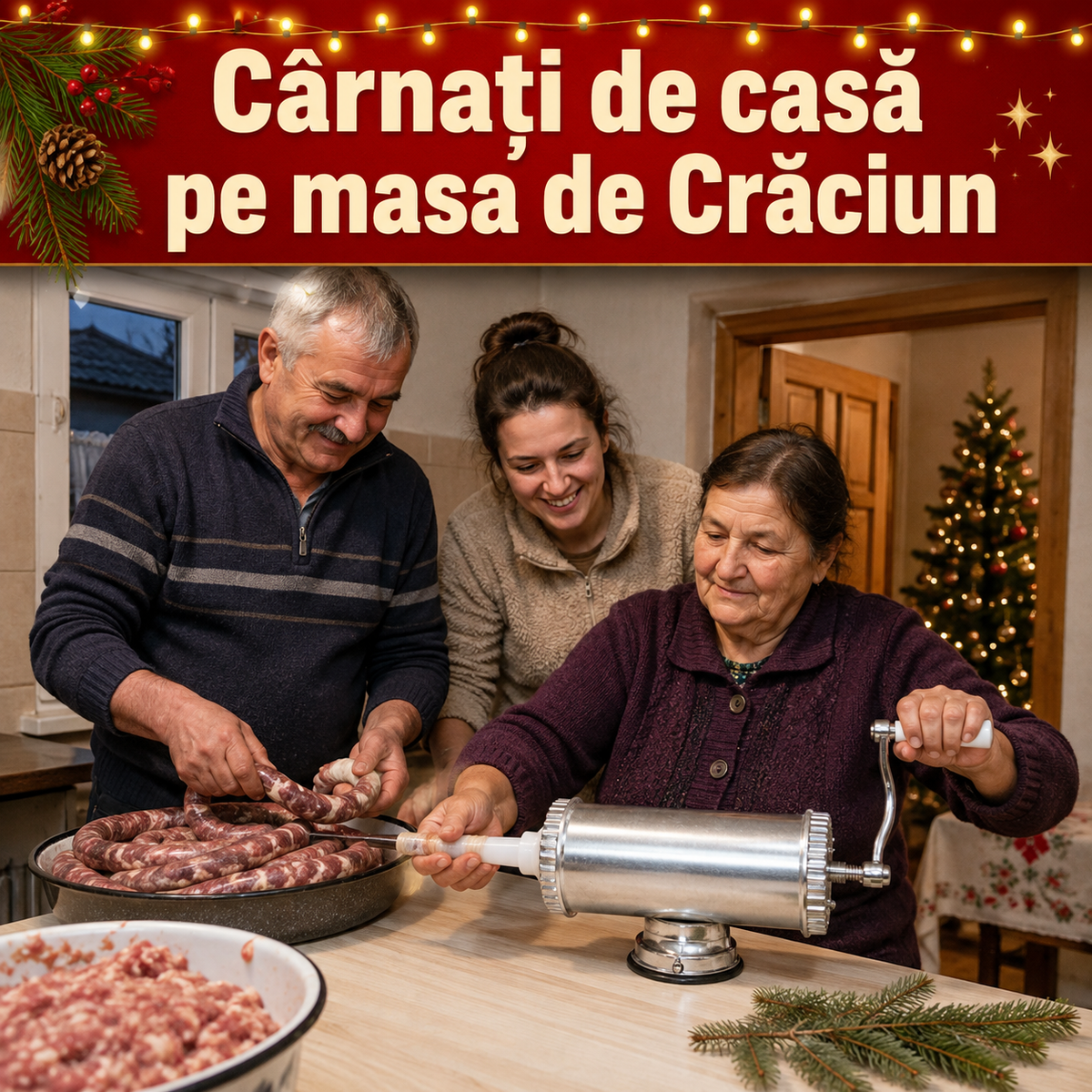 masina de carnati premium