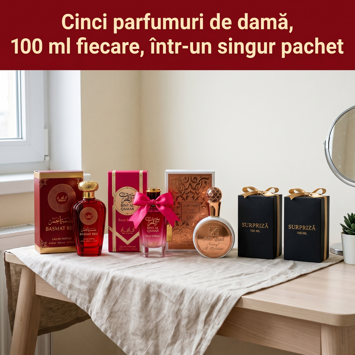 3+2 GRATIS Parfumuri Damă · Colecția Perla