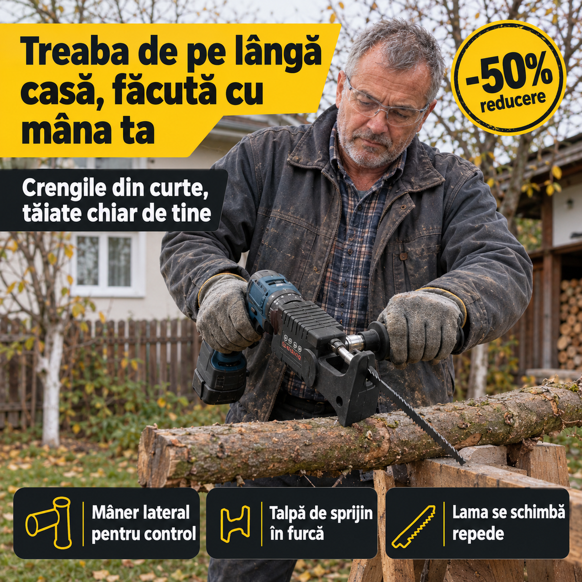 Adaptor Ferastrau Pentru Bormasina