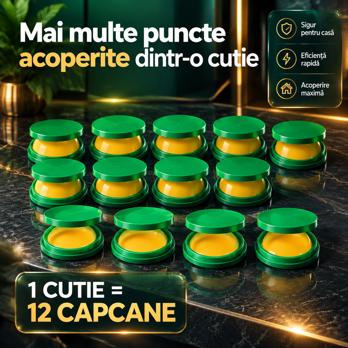 set 12 capcane gandaci