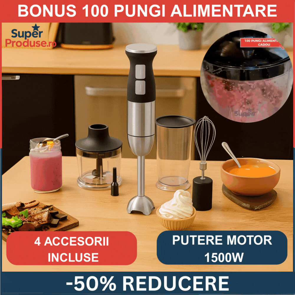 Oferta -50% blender+100png