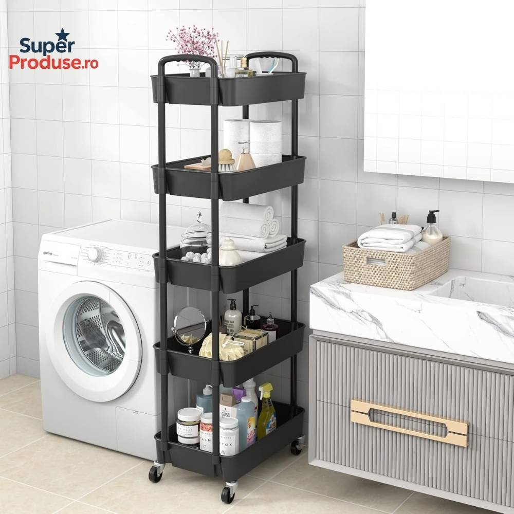 Oferta -50% carut cu 4 rafturi