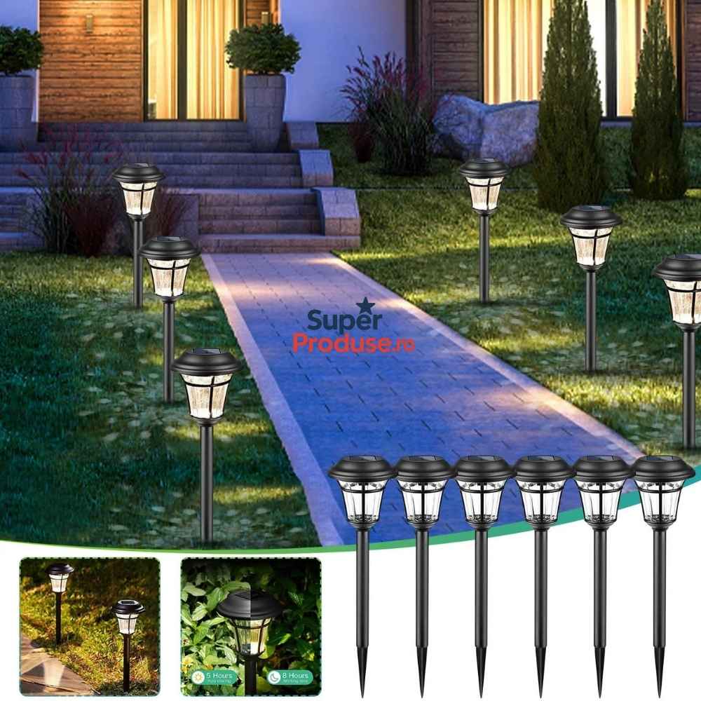 Oferta -50% 6+6 lampi solare
