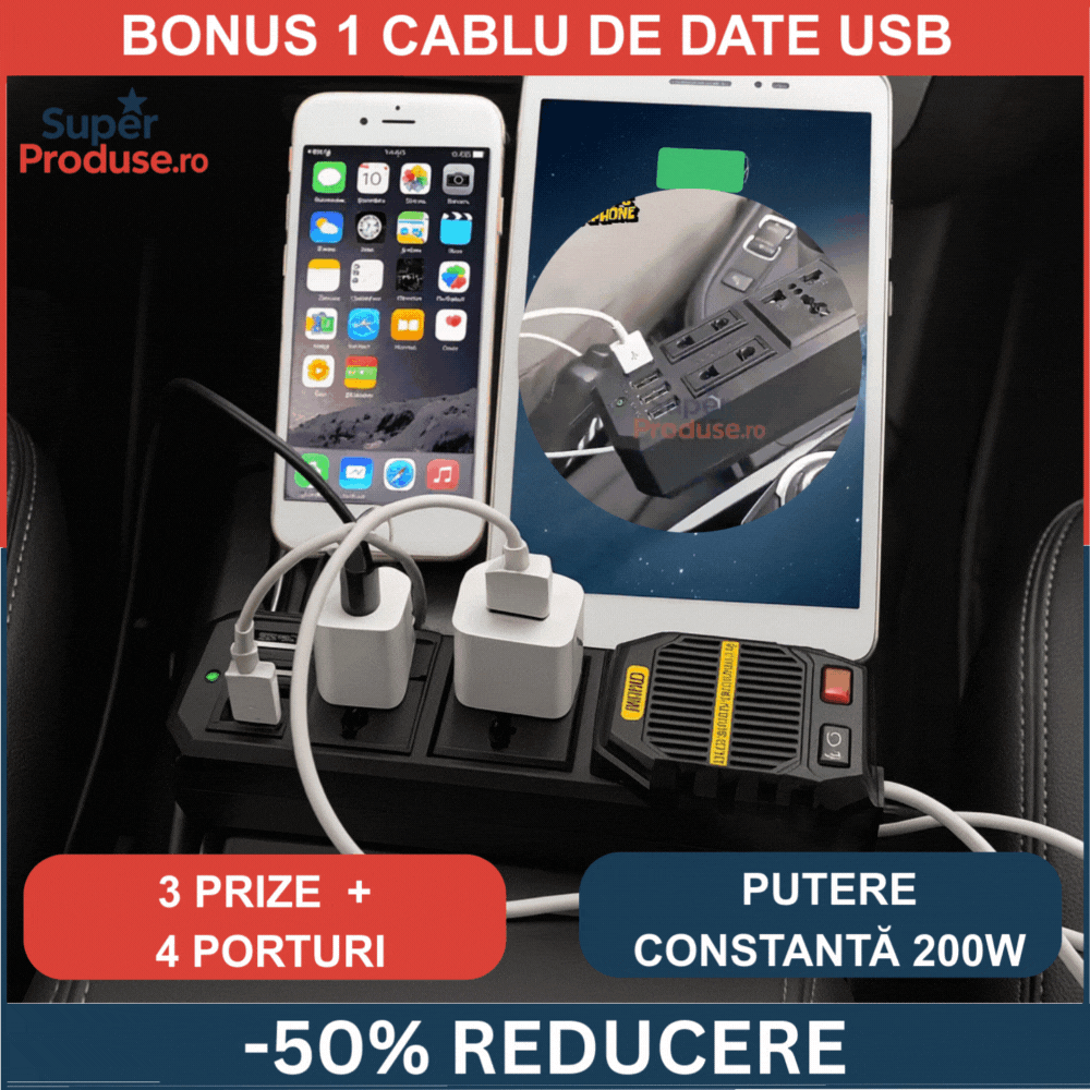Oferta -50% invertor+usb