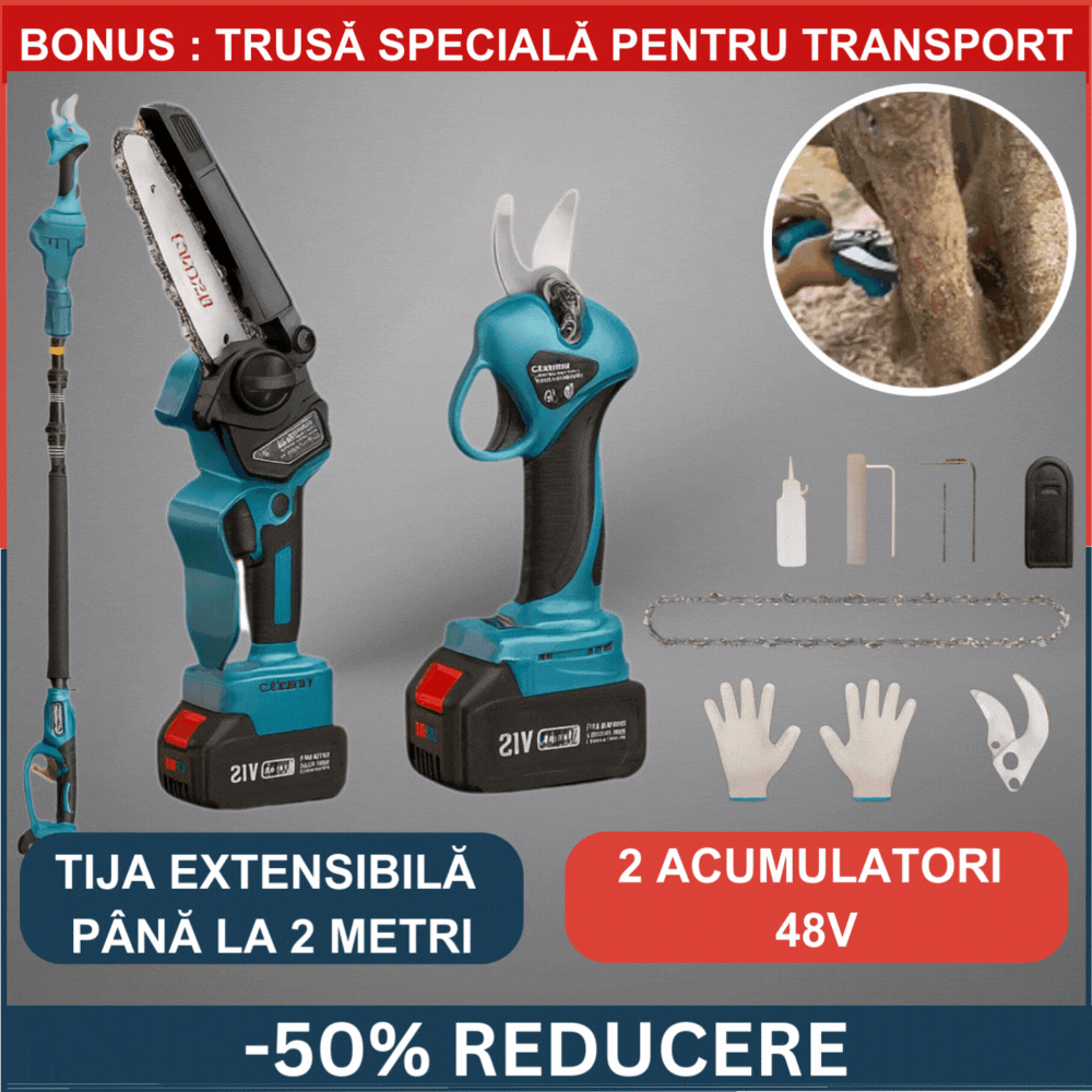 Oferta -50% foarfeca/drujba 3in1+cadou