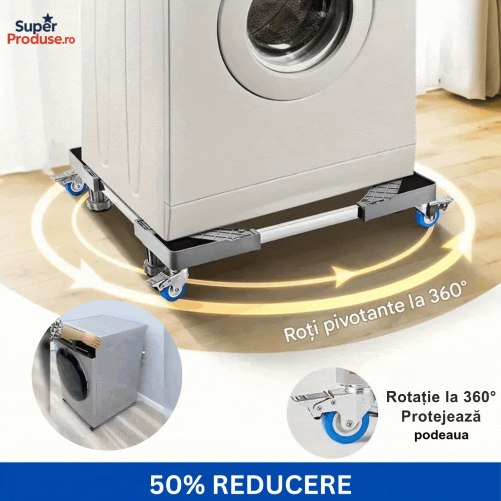 Oferta -50% suport cu 4 roti