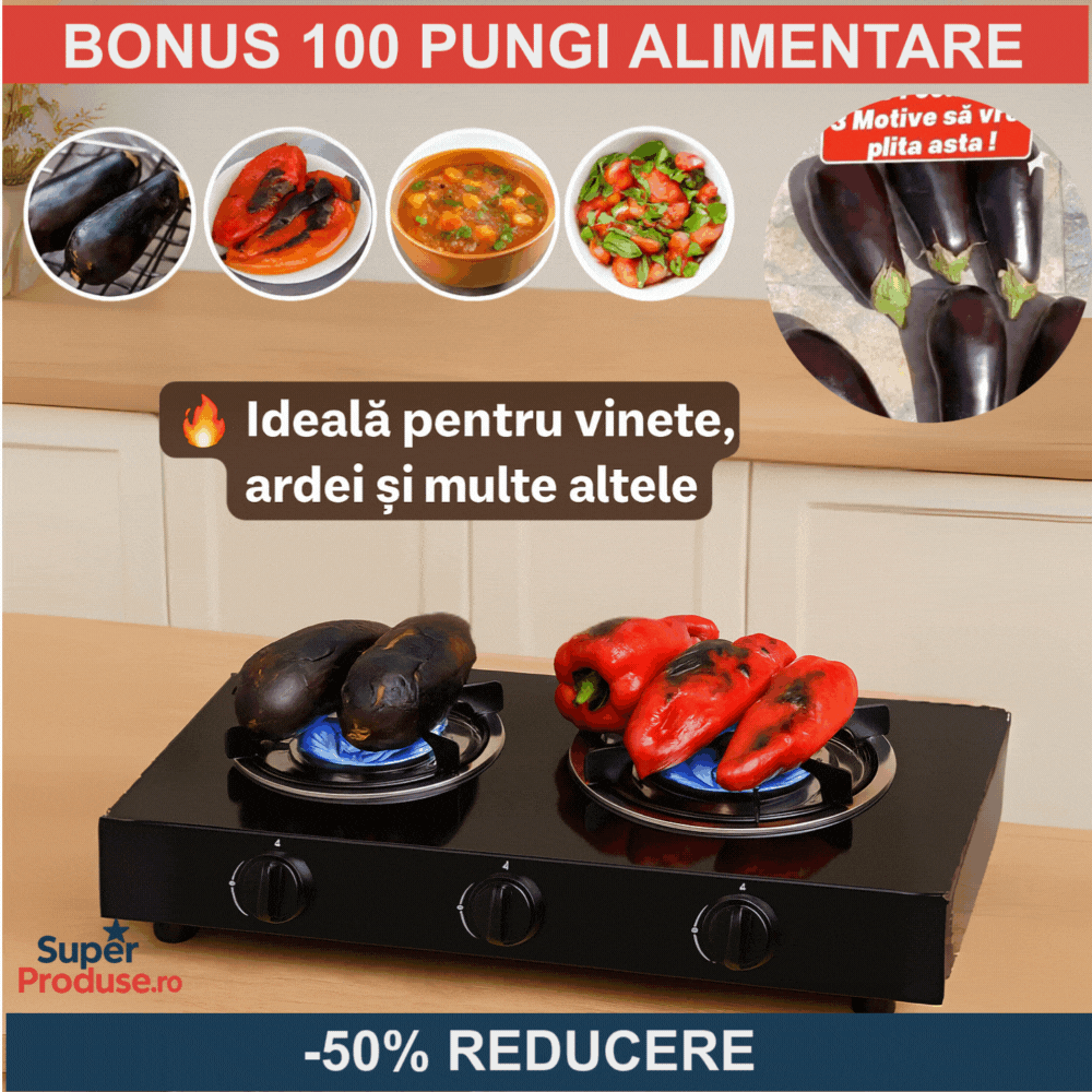 Oferta -50% aragaz/plita+100pungi