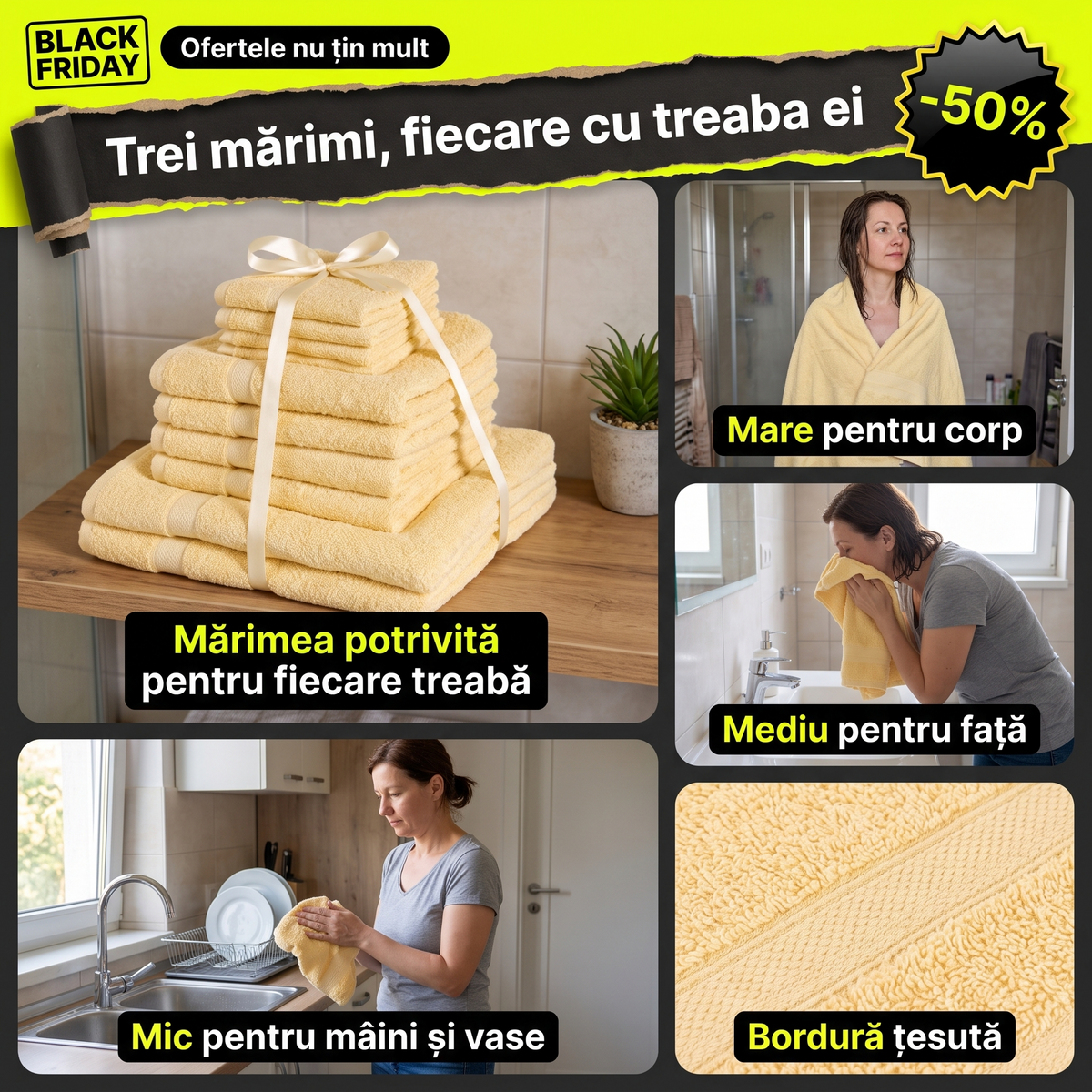 10 prosoape baie