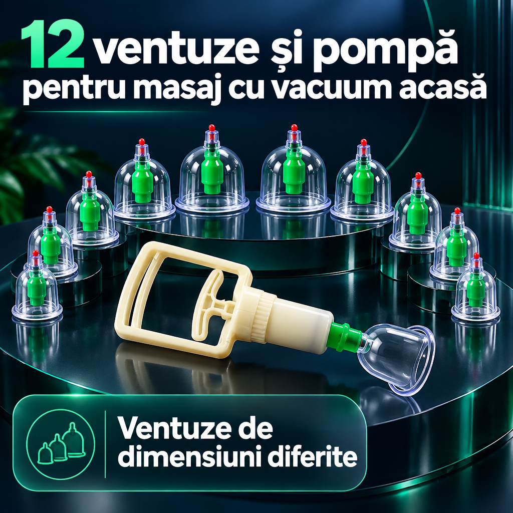 set 12 ventuze terapeutice