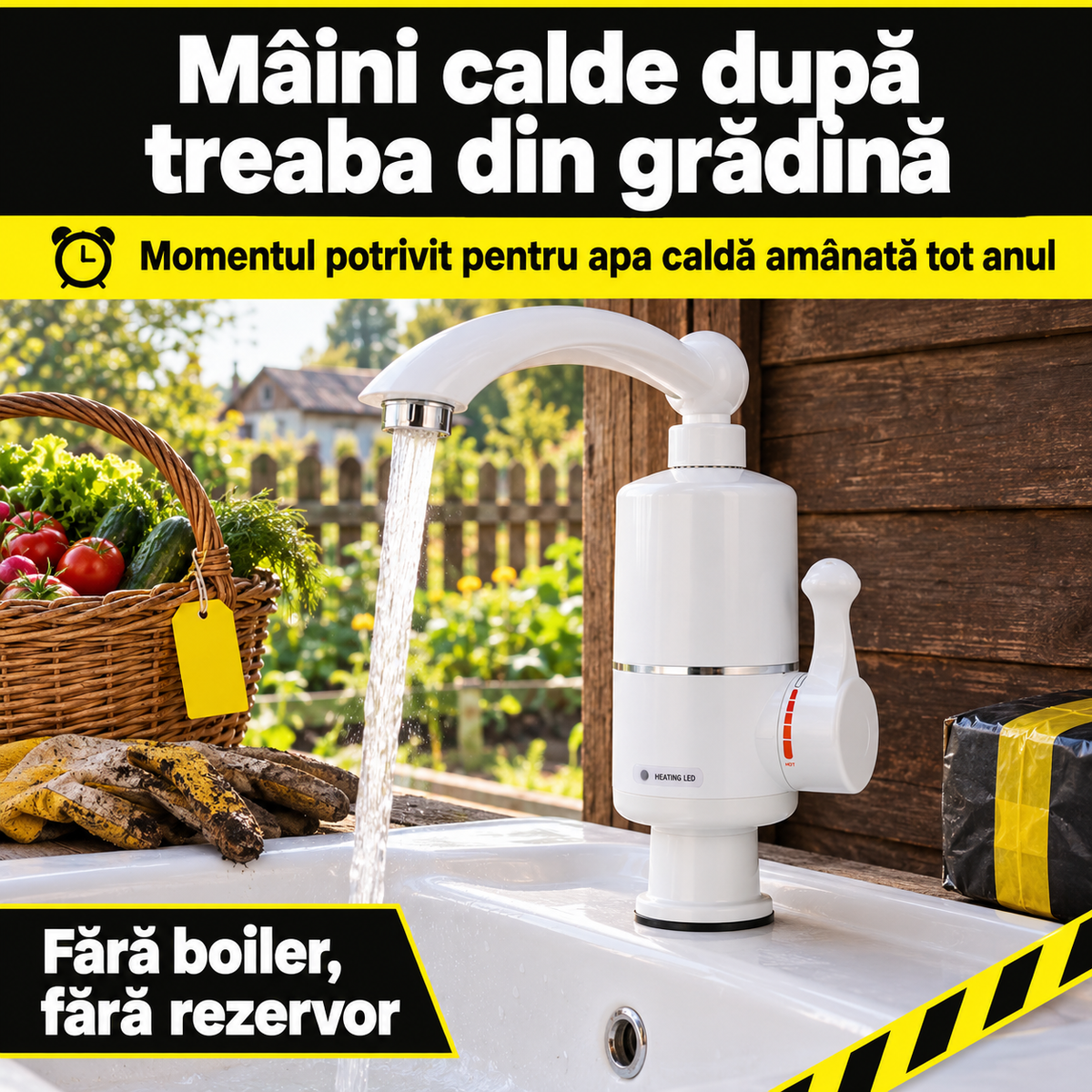 Robinet electric/instant apa calda
