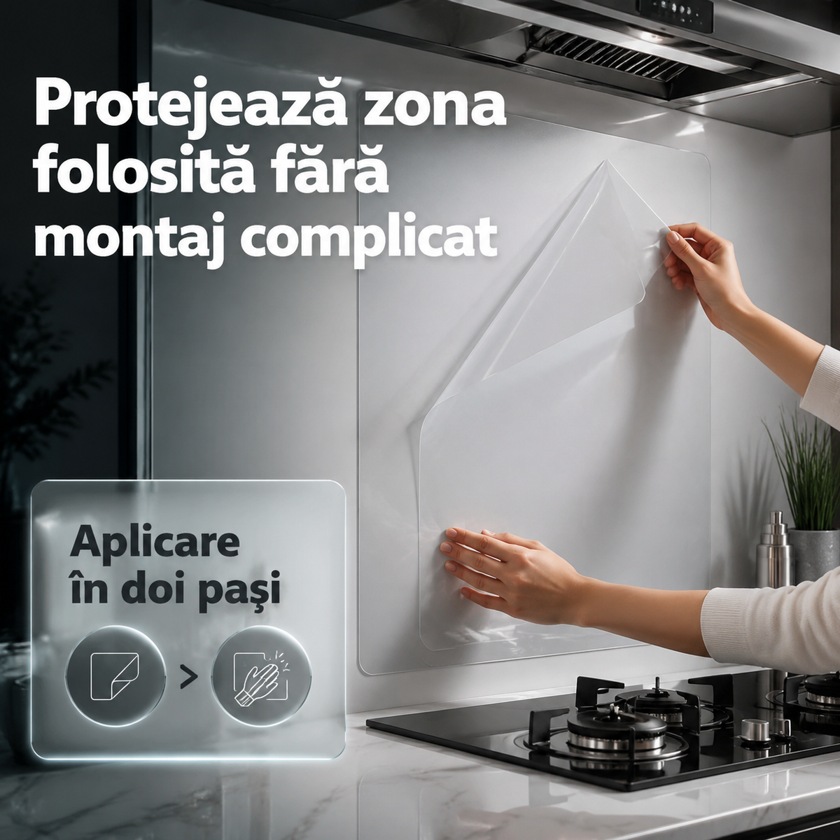 2 autocolante protectie bucatarie