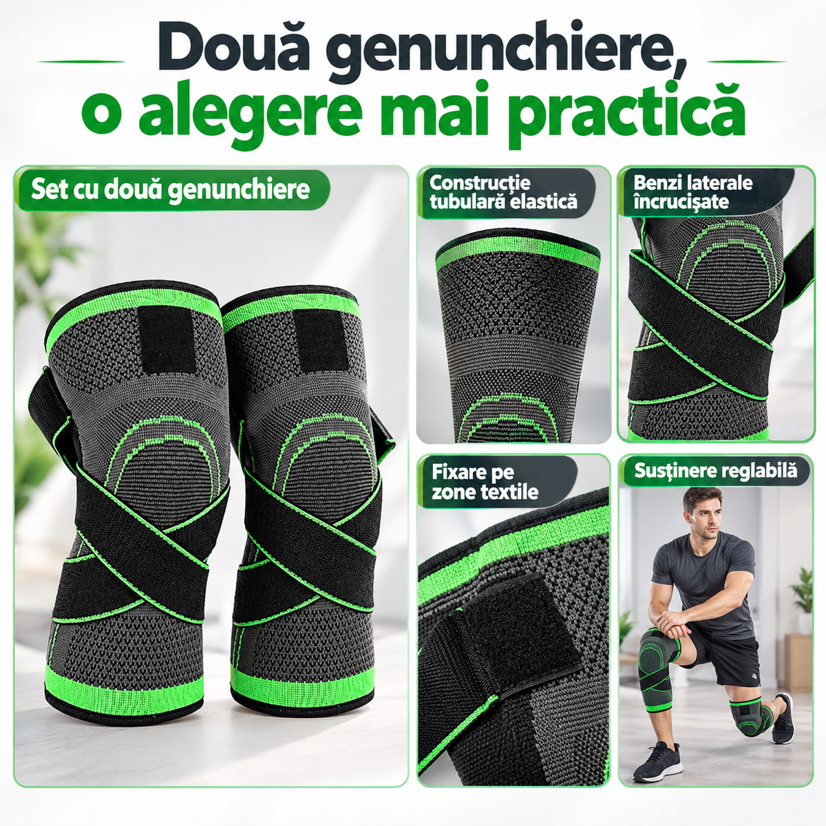 2 genunchiere elastice