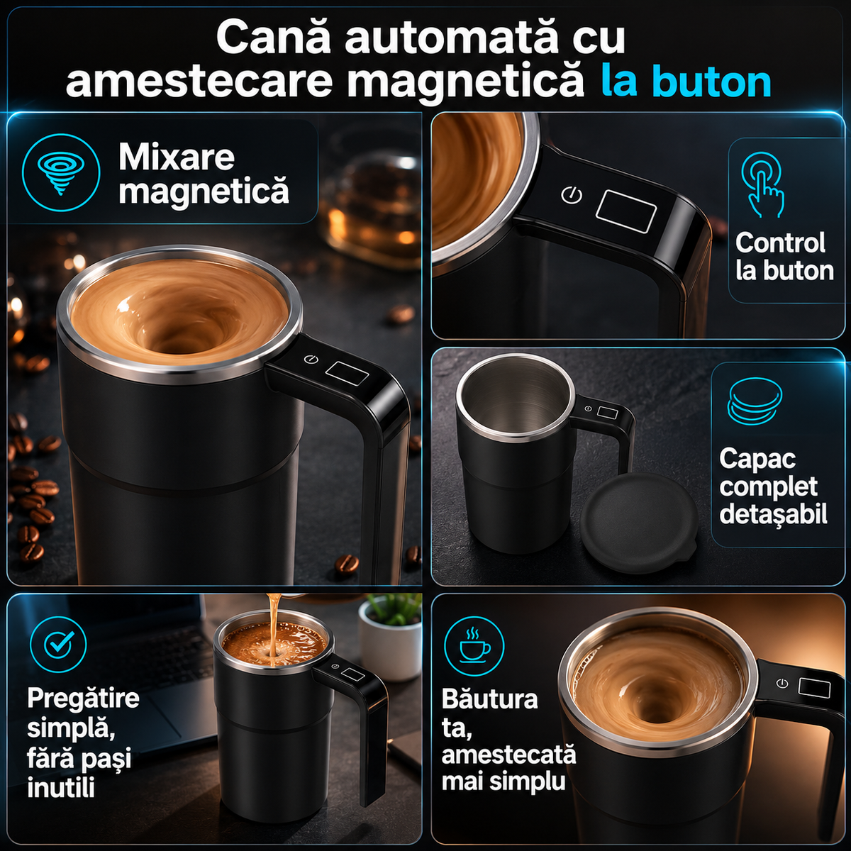 cana amestecare magnetica