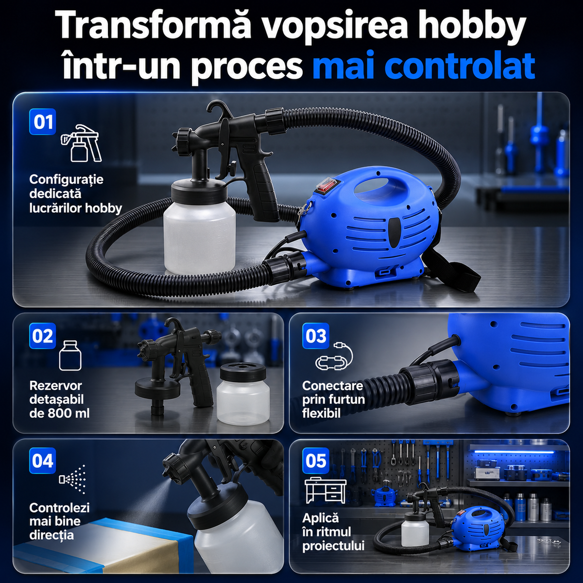 pistol vopsit 800ml