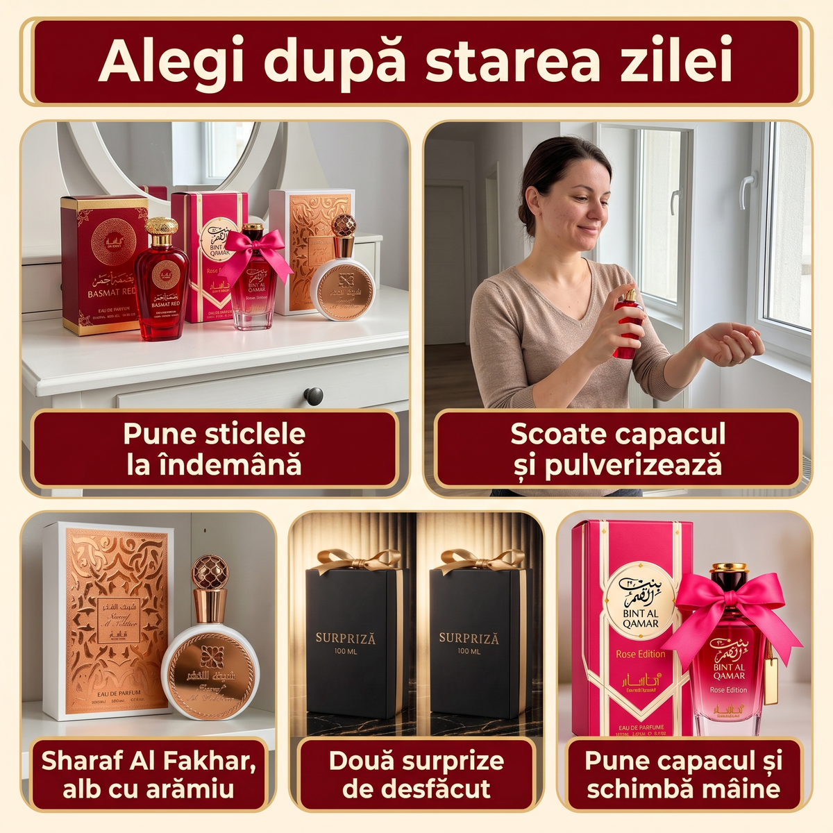 3+2 GRATIS Parfumuri Damă · Colecția Perla