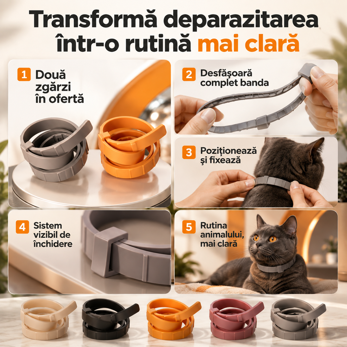 1+1 Gratis zgarda deparazitare