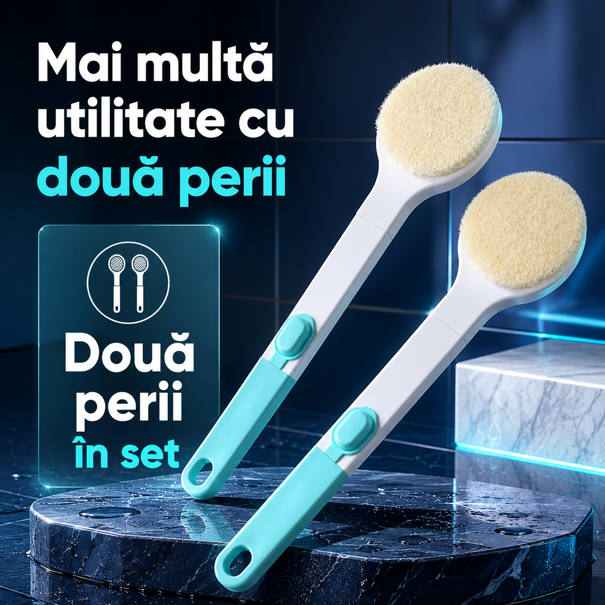 2 perii baie