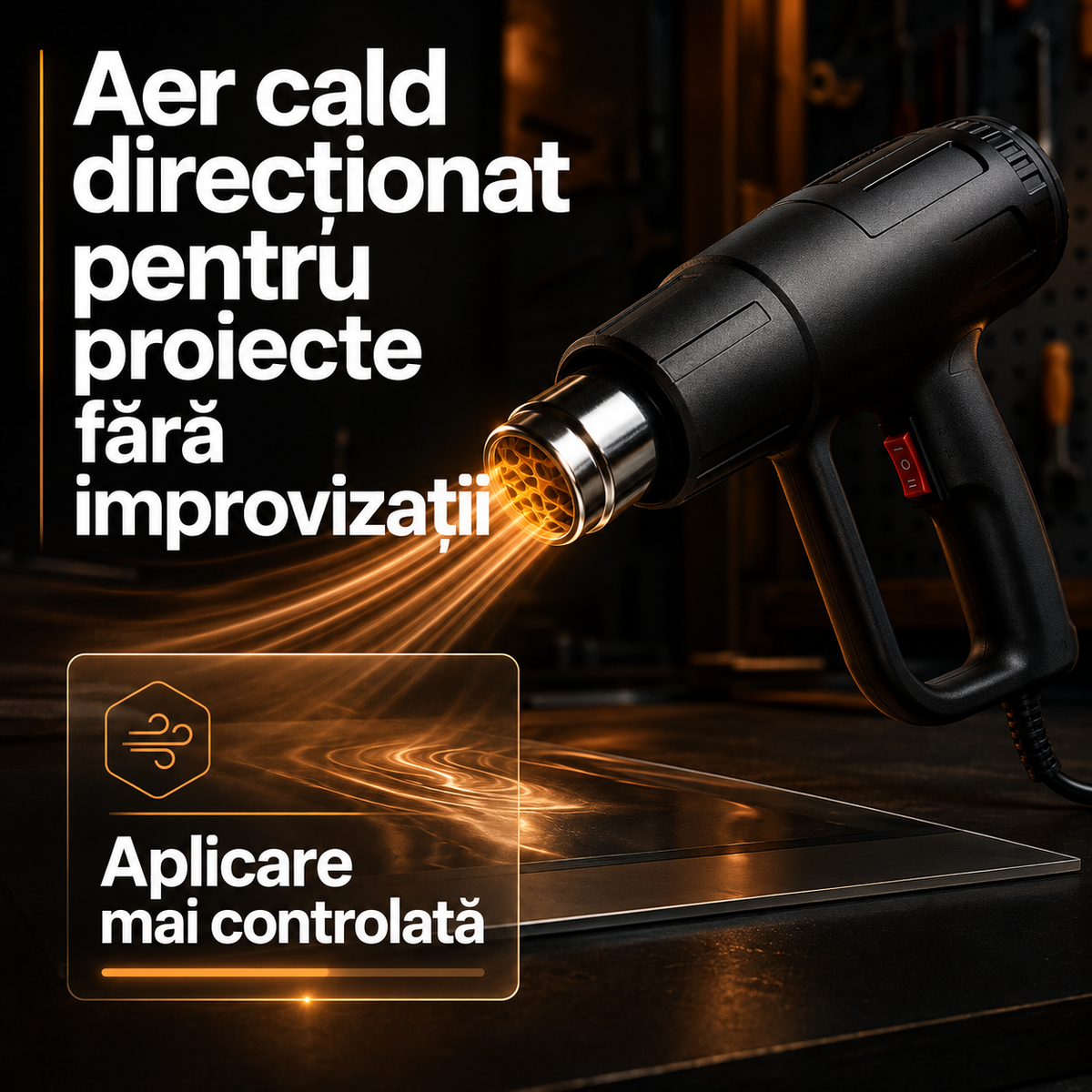 Pistol cu aer cald