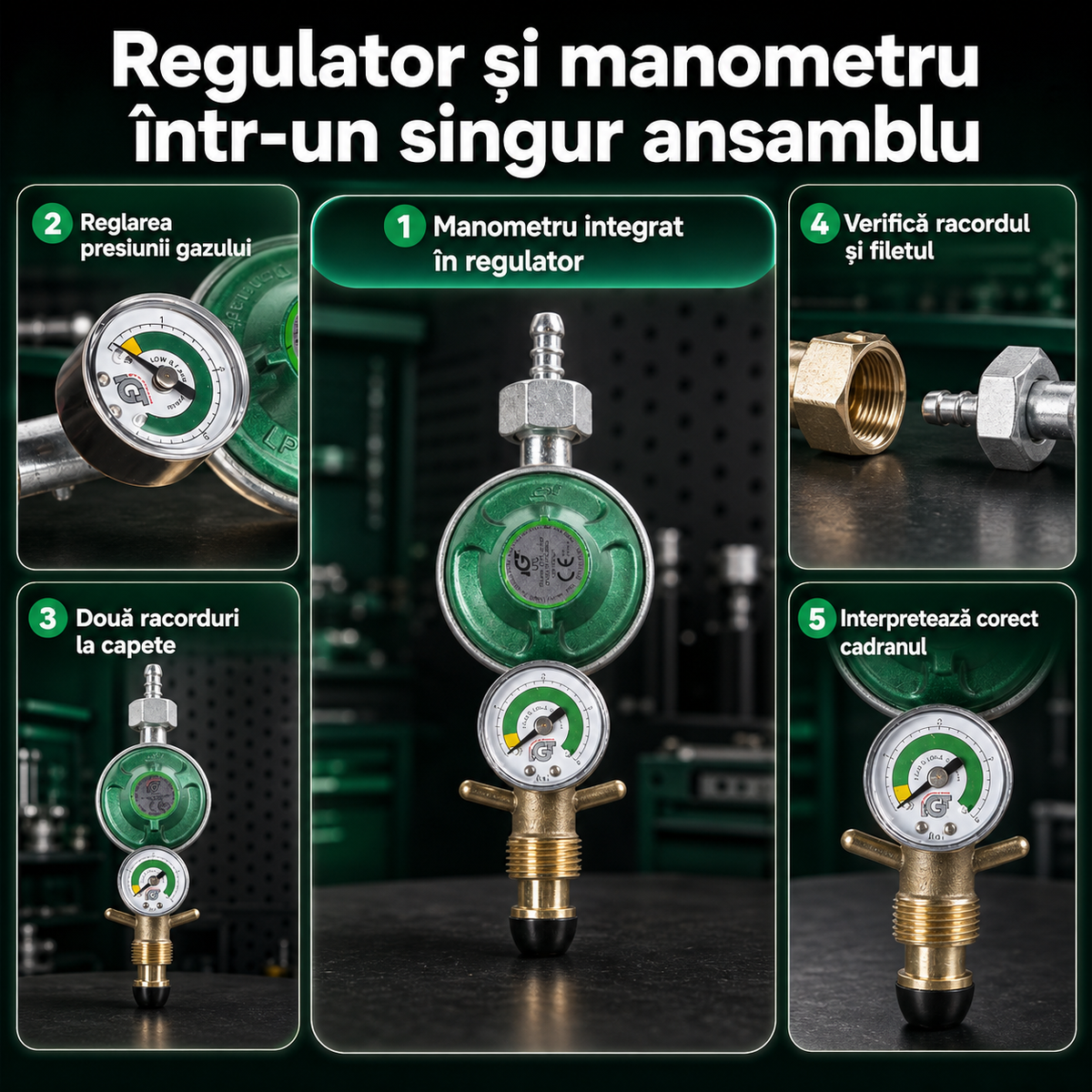 regulator presiune cu manometru