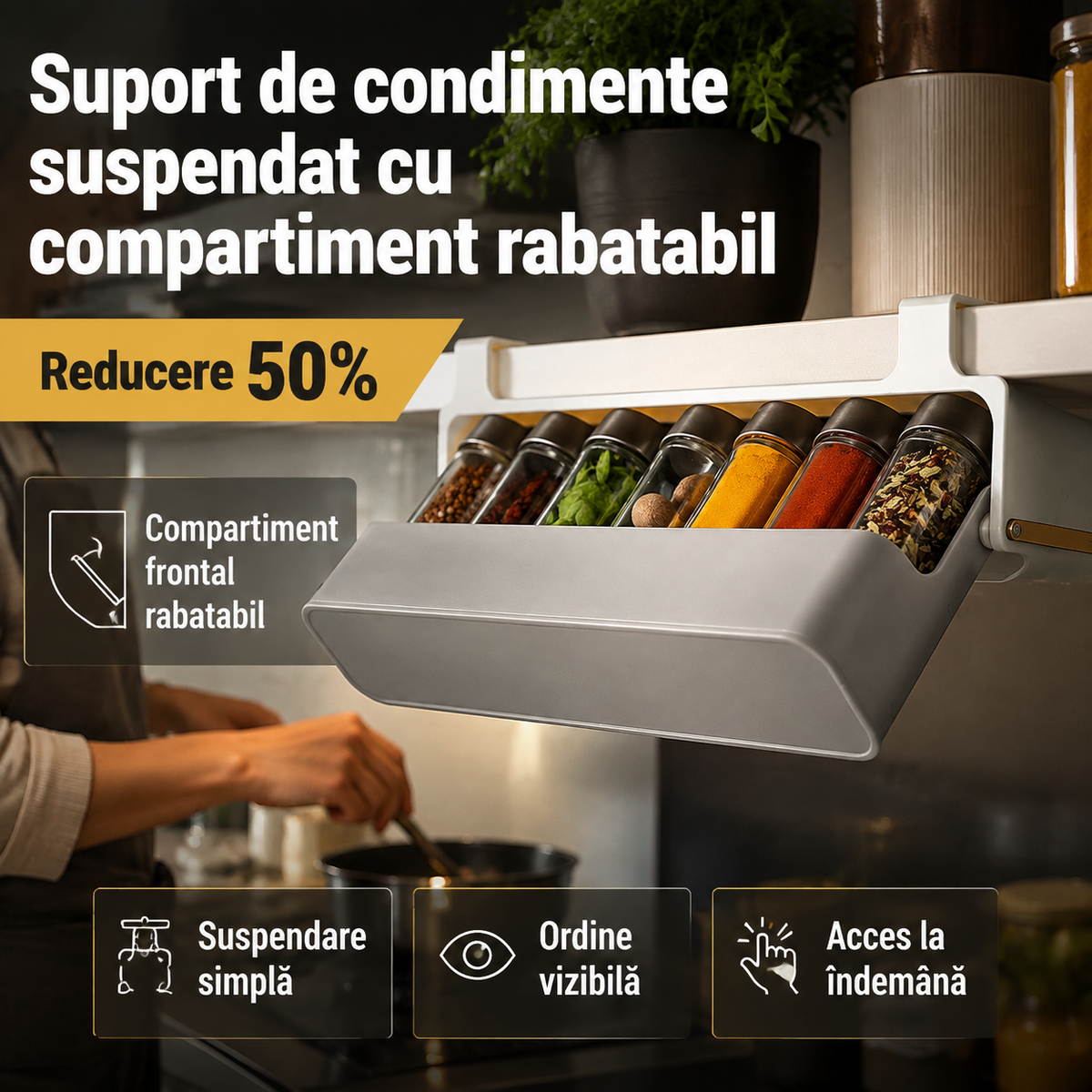 suport condimente suspendat