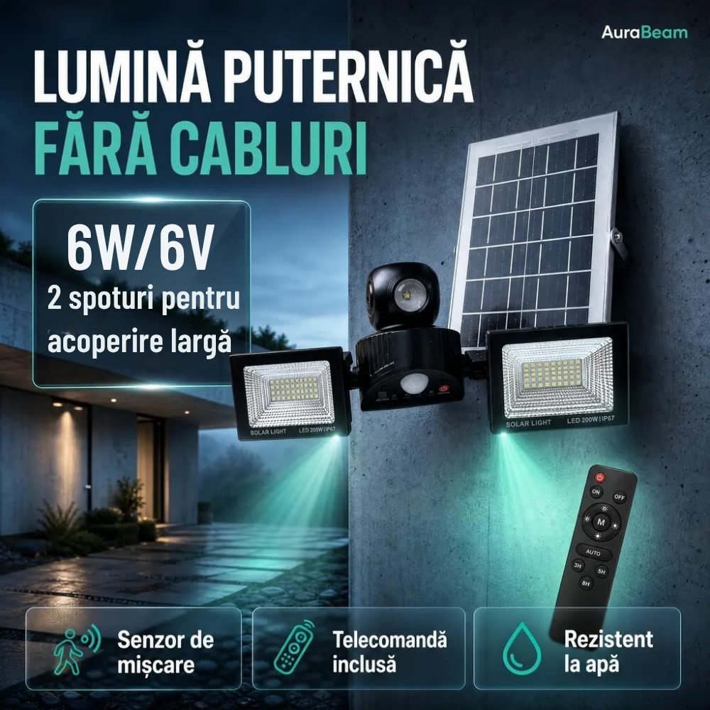 proiector solar led
