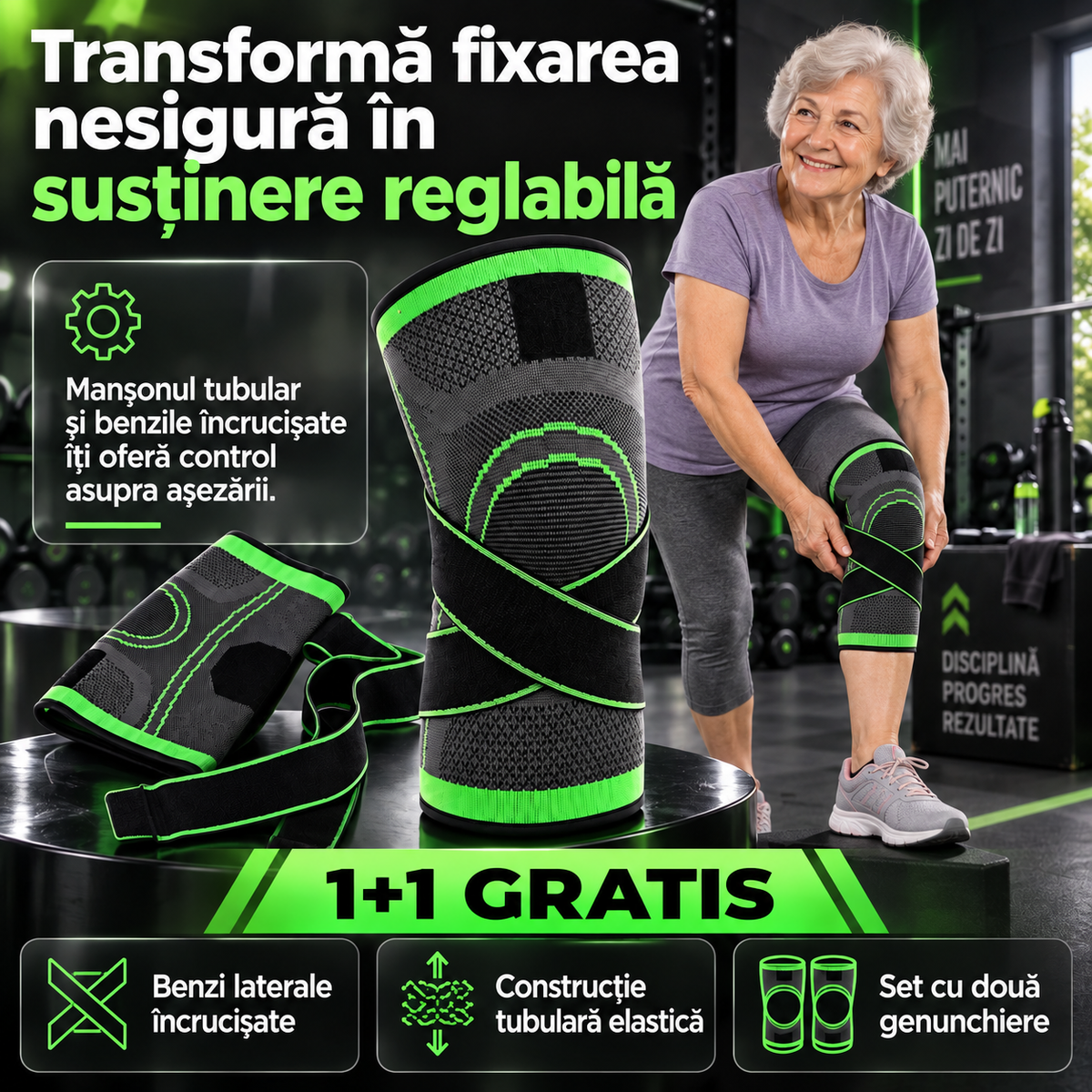 2 genunchiere elastice
