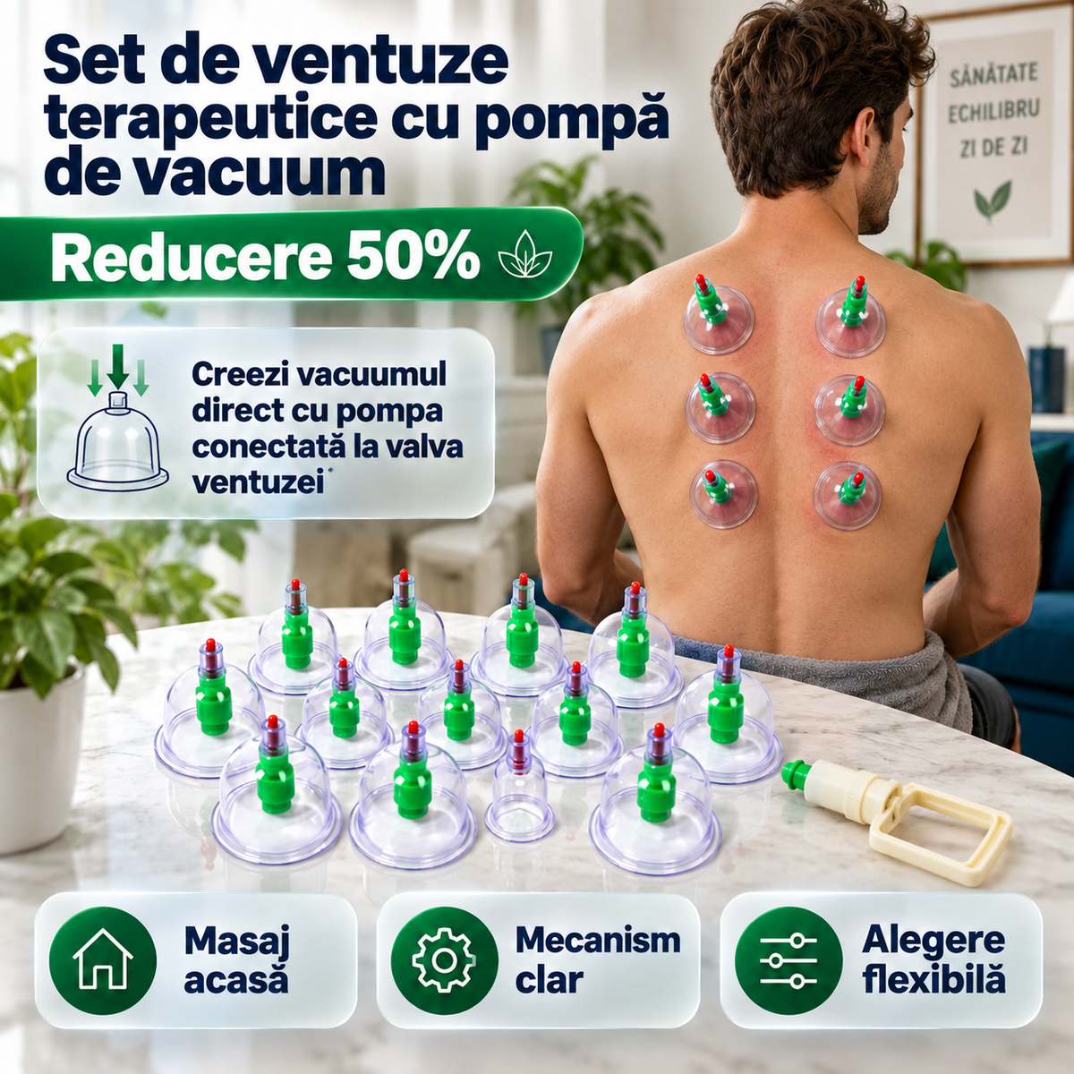 set 12 ventuze terapeutice